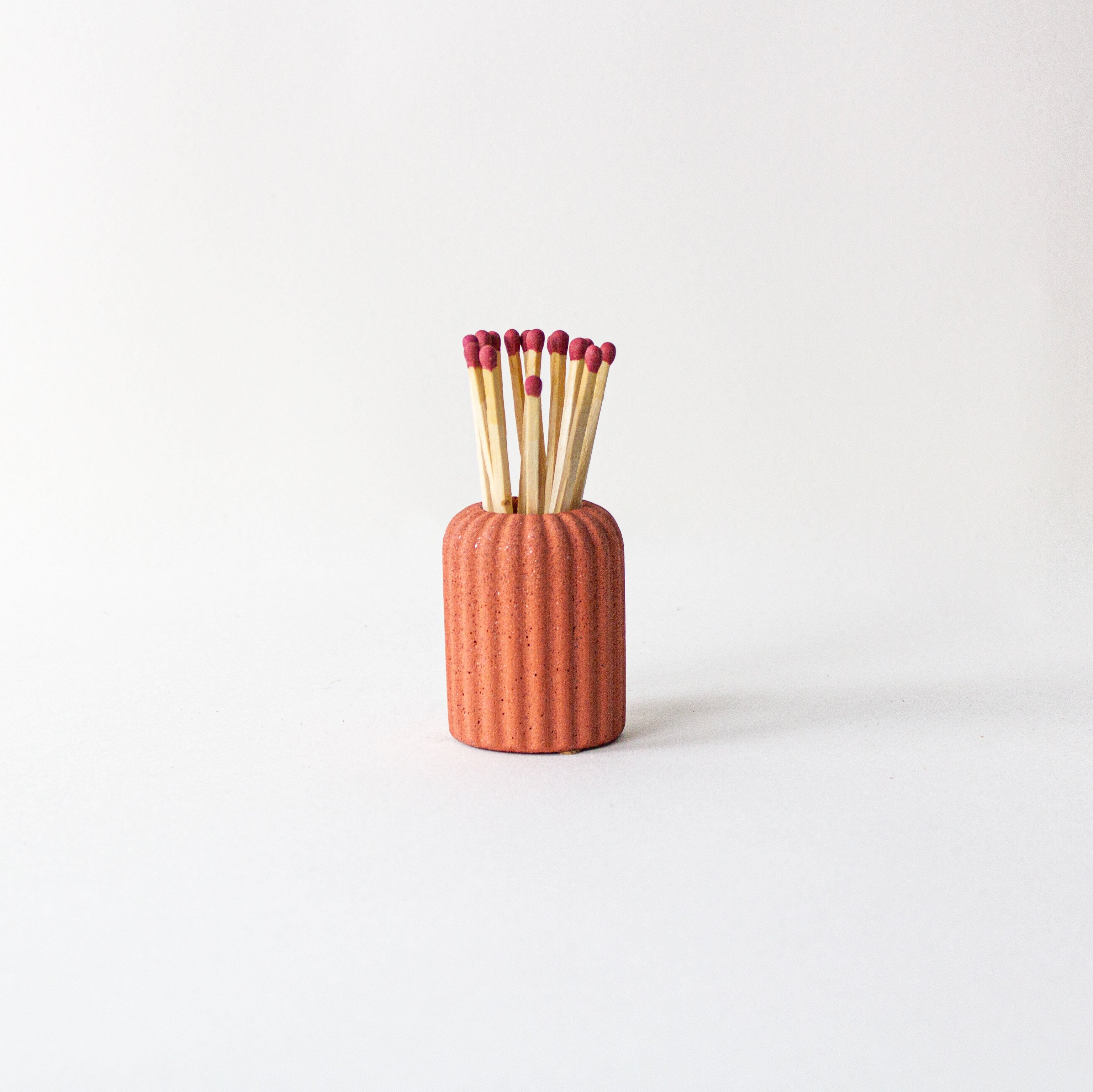 Ribbed Matchstick Holders