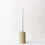 Ribbed Candle Holder/Bud Vase, Large