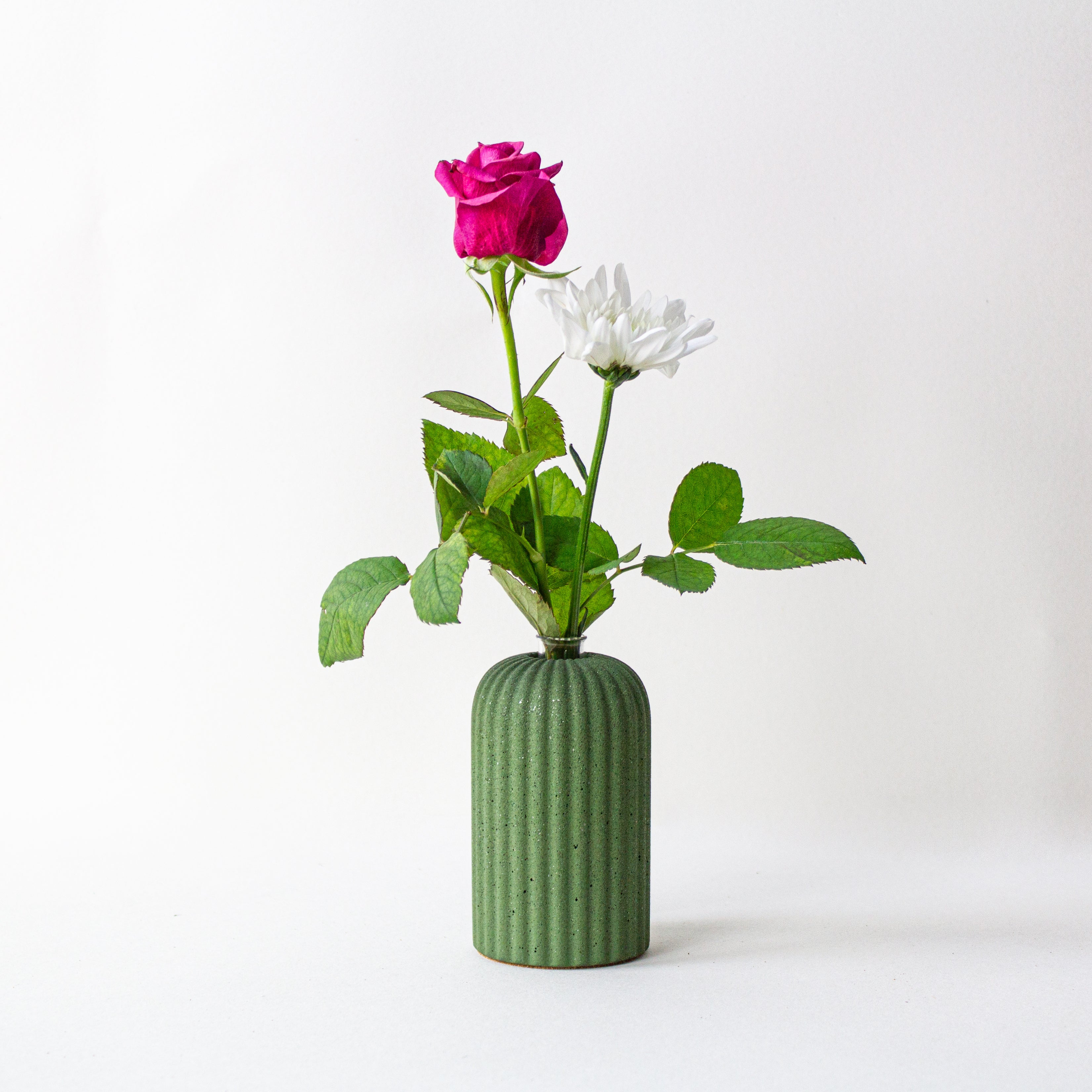 Ribbed Candle Holder/Bud Vase, Large