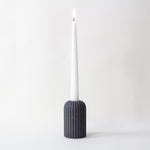 Ribbed Candle Holder/Bud Vase, Large