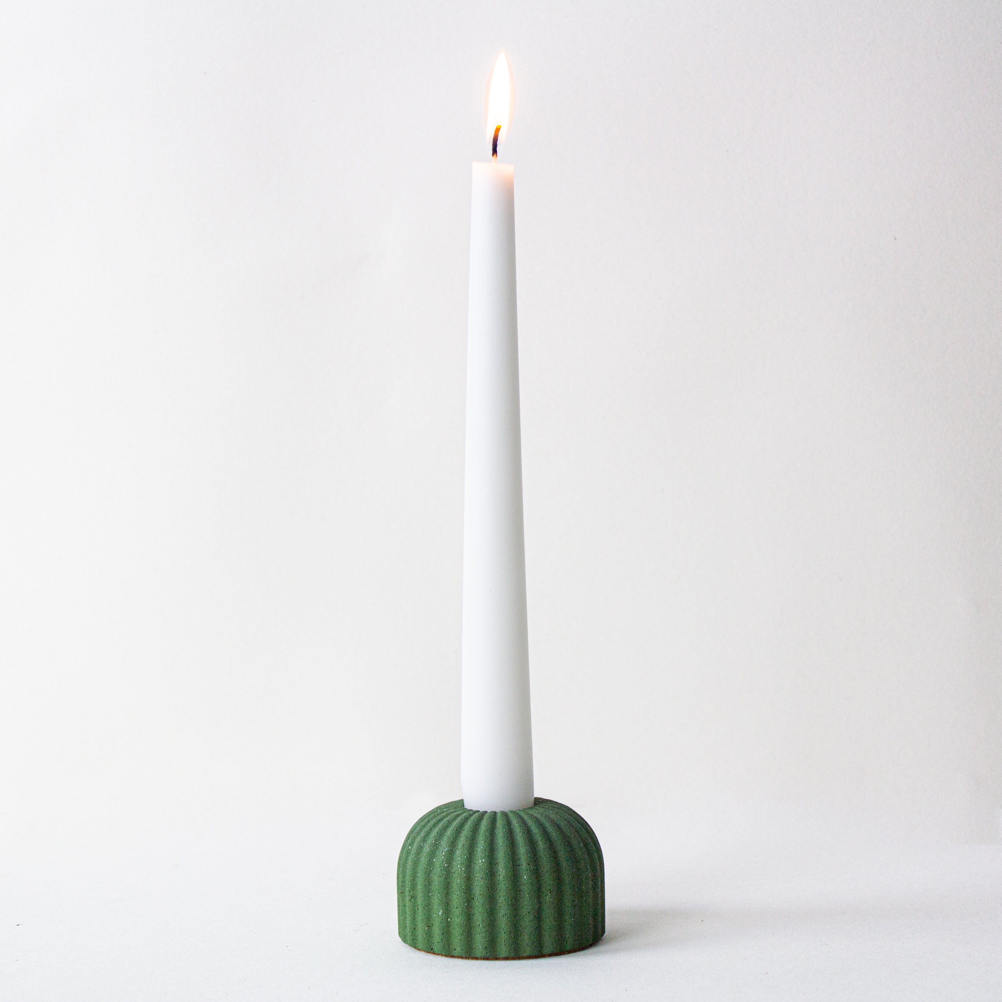 Ribbed Candle Holder, Small