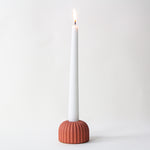 Ribbed Candle Holder, Small