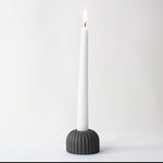 Ribbed Candle Holder, Small