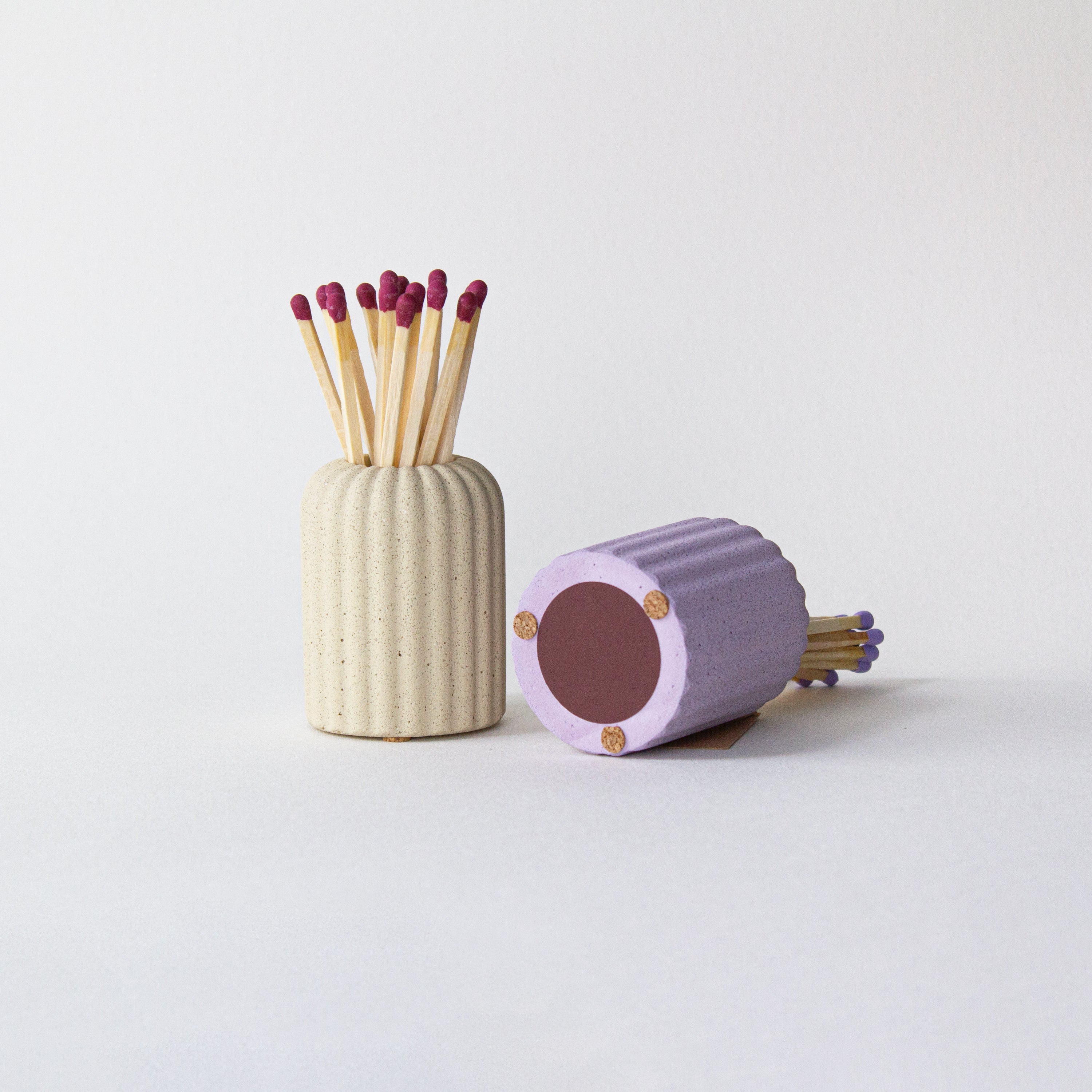 Ribbed Matchstick Holders 2024