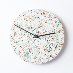 One Of A Kind Clock, Harvest Terrazzo